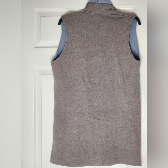 Benedetta B. L PastelChocolate WOOL CASHMERE Blend Knit Slvless Women Cardigan - Picture 10 of 10